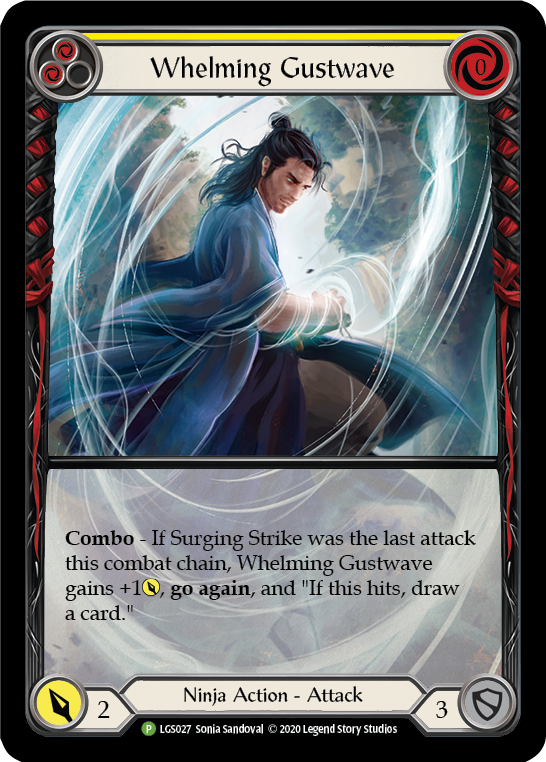 Image of Whelming Gustwave (Yellow) [LGS027] (Promo)  Rainbow Foil