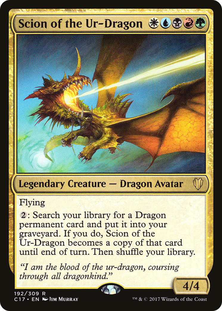 Image of Scion of the Ur-Dragon [Commander 2017]
