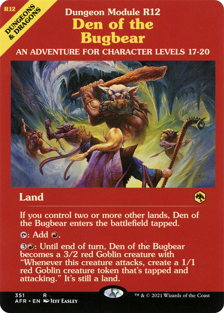 Image of Den of the Bugbear (Dungeon Module) [Dungeons & Dragons: Adventures in the Forgotten Realms]