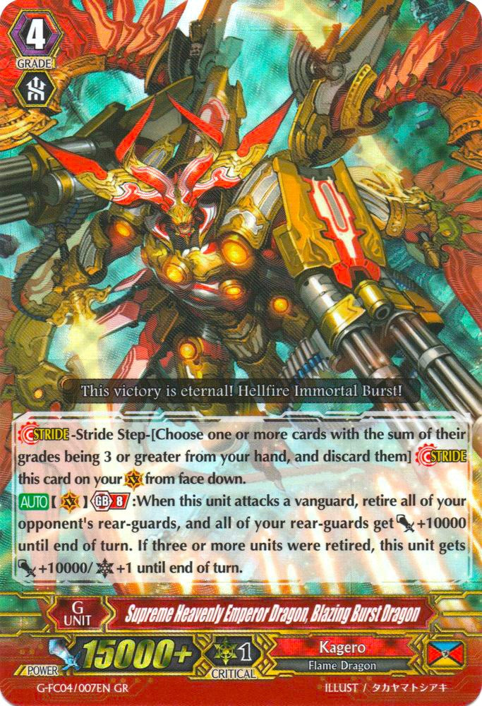 Image of Supreme Heavenly Emperor Dragon, Blazing Burst Dragon (G-FC04/007EN) [Fighters Collection 2017]