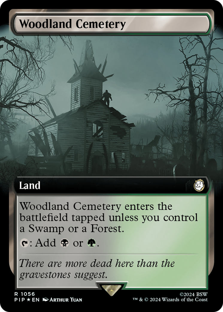 Image of Woodland Cemetery (Extended Art) (Surge Foil) [Fallout]