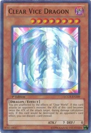Image of Clear Vice Dragon [LCGX-EN209] Super Rare