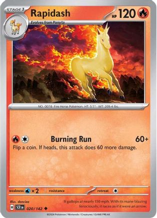 Image of Rapidash (020/142) [Scarlet & Violet: Stellar Crown]