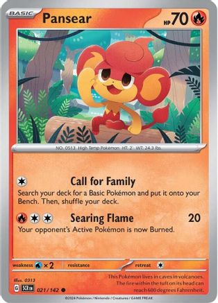 Image of Pansear (021/142) [Scarlet & Violet: Stellar Crown]