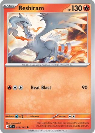 Image of Reshiram (022/142) [Scarlet & Violet: Stellar Crown]