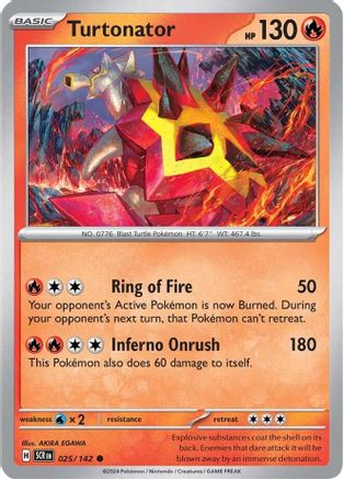 Image of Turtonator (025/142) [Scarlet & Violet: Stellar Crown]