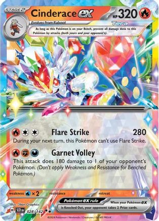 Image of Cinderace ex (028/142) [Scarlet & Violet: Stellar Crown]