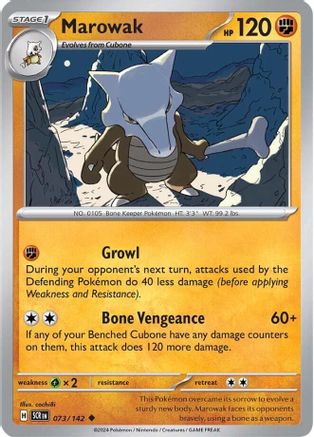 Image of Marowak (073/142) [Scarlet & Violet: Stellar Crown]