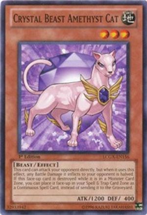 Image of Crystal Beast Amethyst Cat [LCGX-EN156] Common