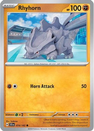 Image of Rhyhorn (074/142) [Scarlet & Violet: Stellar Crown]