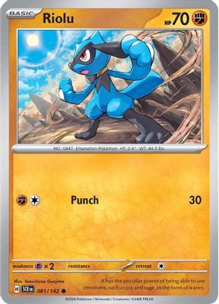 Image of Riolu (081/142) [Scarlet & Violet: Stellar Crown]