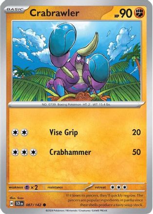 Image of Crabrawler (087/142) [Scarlet & Violet: Stellar Crown]