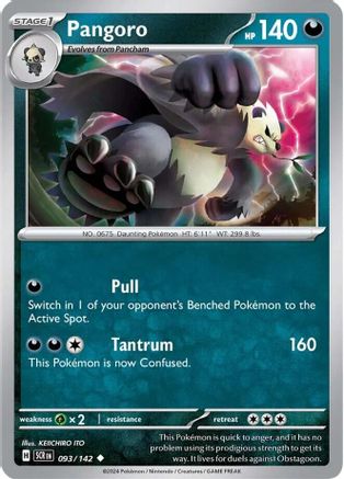 Image of Pangoro (093/142) [Scarlet & Violet: Stellar Crown]