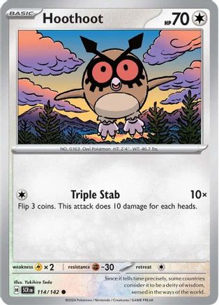 Image of Hoothoot (114/142) [Scarlet & Violet: Stellar Crown]