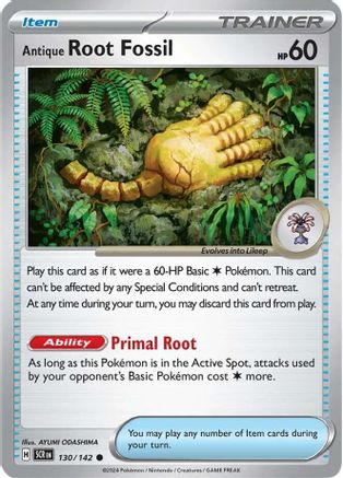 Image of Antique Root Fossil (130/142) [Scarlet & Violet: Stellar Crown]