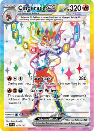 Image of Cinderace ex (157/142) [Scarlet & Violet: Stellar Crown]