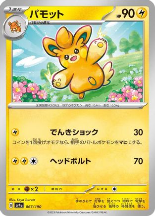 Image of Pawmo - 067/190 (067/190) - SV4a Shiny Treasure ex
