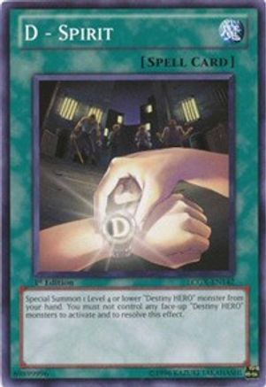 Image of D - Spirit [LCGX-EN142] Common
