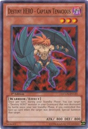 Image of Destiny HERO - Captain Tenacious [LCGX-EN123] Common