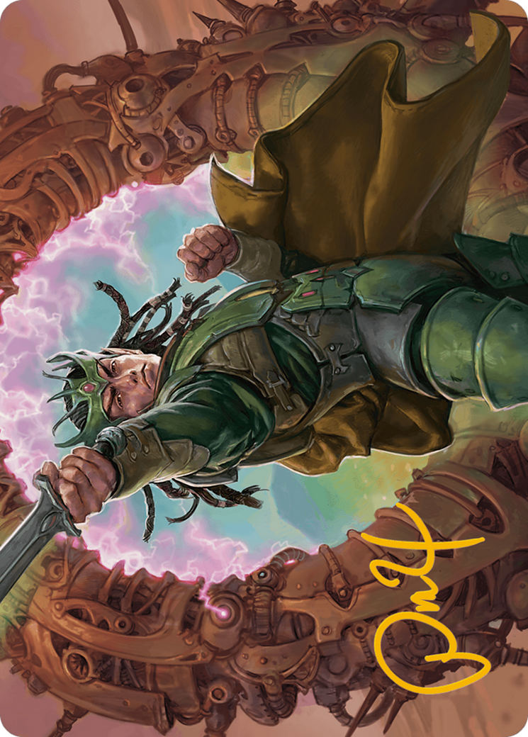 Image of Eladamri, Korvecdal Art Card (Gold-Stamped Signature) [Modern Horizons 3 Art Series]