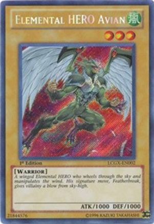 Image of Elemental HERO Avian (Alternate Art) [LCGX-EN002] Secret Rare