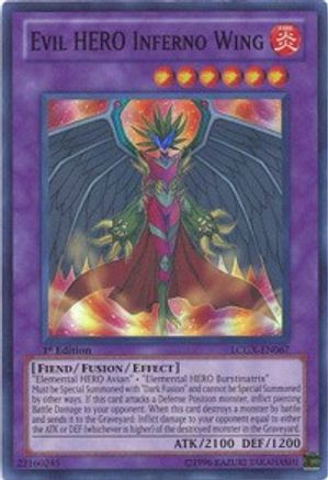 Image of Evil HERO Inferno Wing [LCGX-EN067] Super Rare