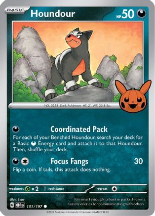 Image of Houndour (131/197) [Trick or Trade 2024]
