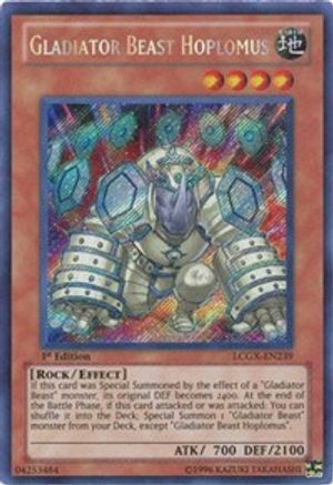 Image of Gladiator Beast Hoplomus [LCGX-EN239] Secret Rare