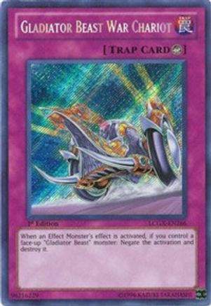 Image of Gladiator Beast War Chariot [LCGX-EN266] Secret Rare