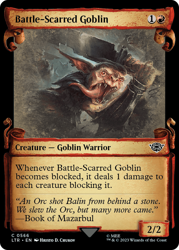 Image of Battle-Scarred Goblin [The Lord of the Rings: Tales of Middle-Earth Showcase Scrolls]