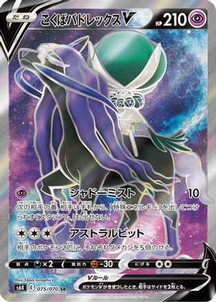 Image of Shadow Rider Calyrex V - 075/070 (075/070) - S6K JetBlack Spirit Holofoil