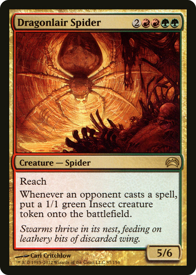 Image of Dragonlair Spider (PC2-087) - Planechase 2012 Foil