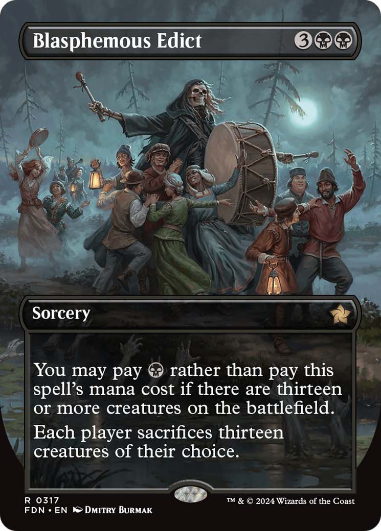 Image of Blasphemous Edict (Borderless) [Foundations]