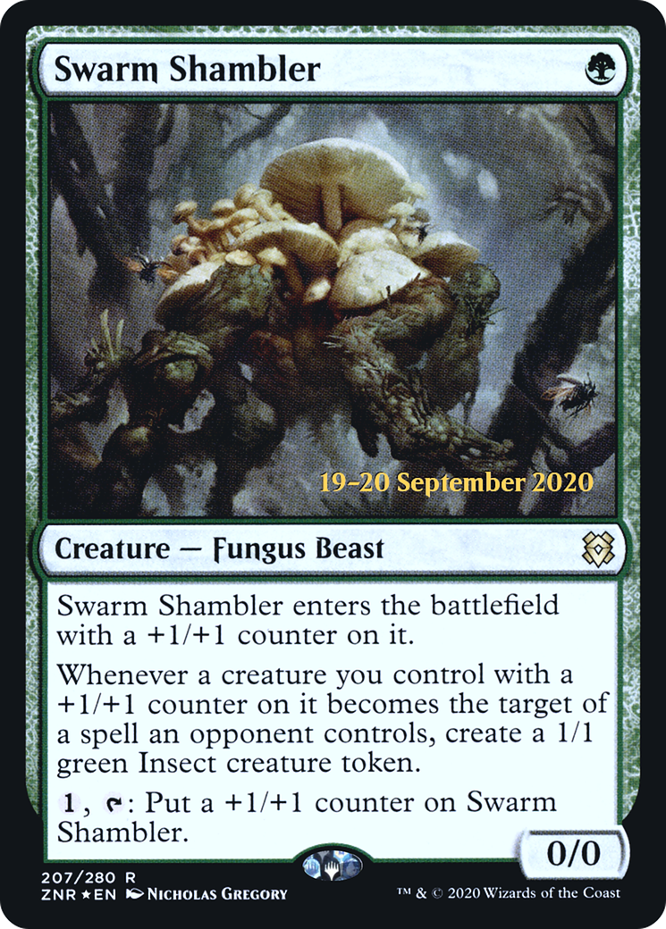 Image of Swarm Shambler [Zendikar Rising Prerelease Promos]
