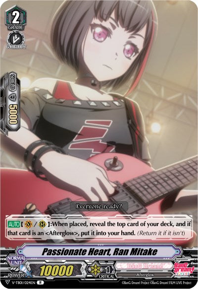 Image of Passionate Heart, Ran Mitake (Parallel Foil) (V-TB01/024EN) [BanG Dream! FILM LIVE]