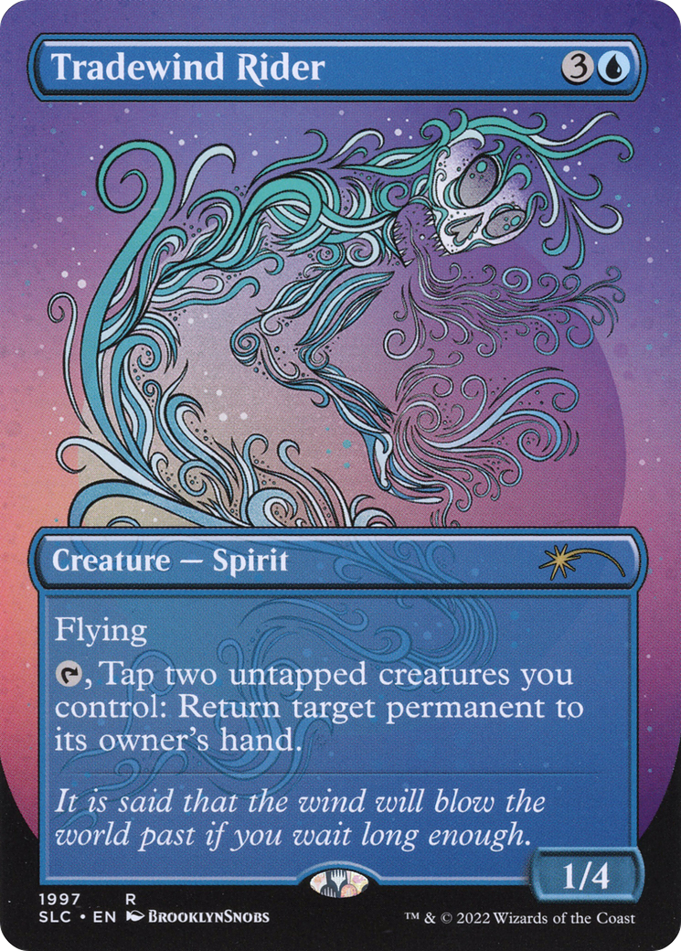 Image of Tradewind Rider (Borderless) [Secret Lair Countdown Kit]