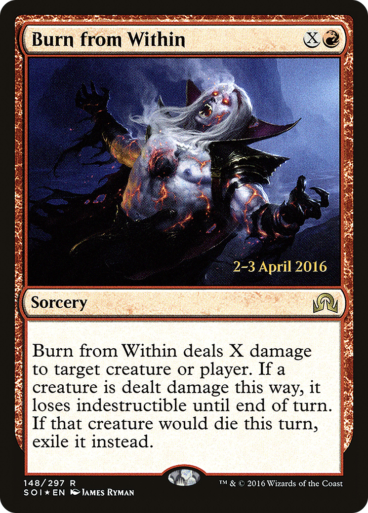 Image of Burn from Within [Shadows over Innistrad Prerelease Promos]
