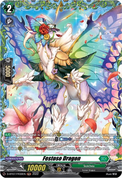 Image of Festoso Dragon (FR) (D-BT07/FR30EN) [Raging Flames Against Emerald Storm]