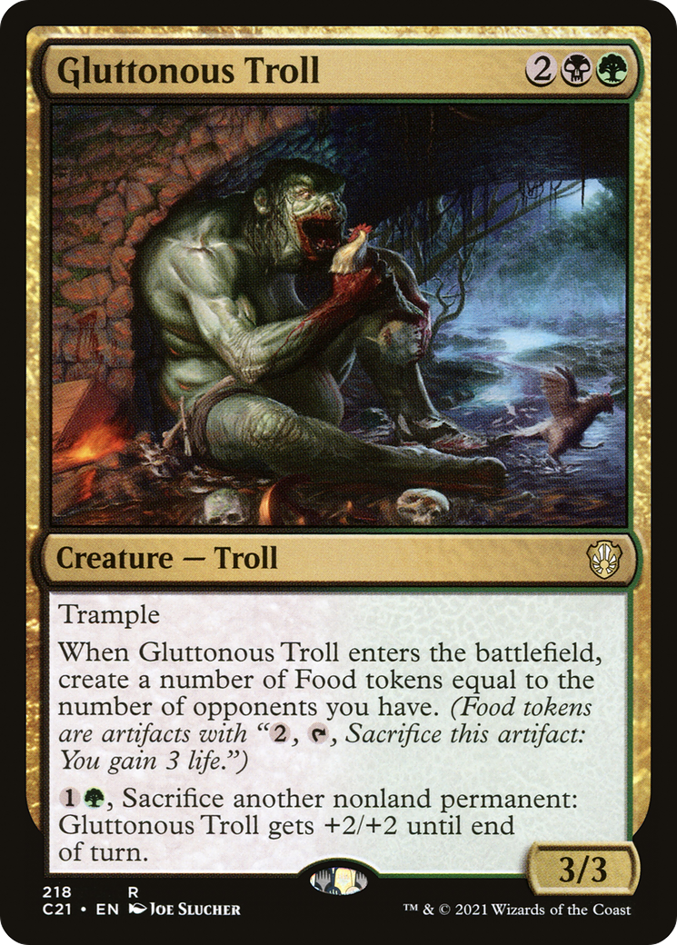 Image of Gluttonous Troll [Commander 2021]