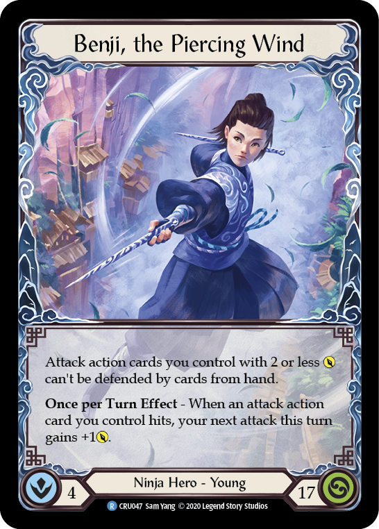 Image of Benji, the Piercing Wind [CRU047] (Crucible of War)  1st Edition Rainbow Foil