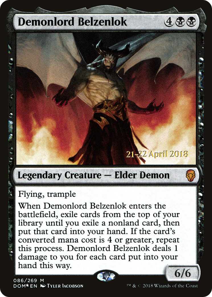 Image of Demonlord Belzenlok [Dominaria Prerelease Promos]