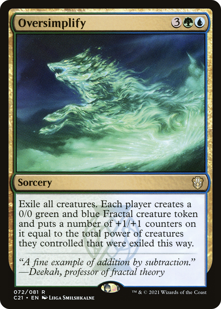 Image of Oversimplify [Commander 2021]