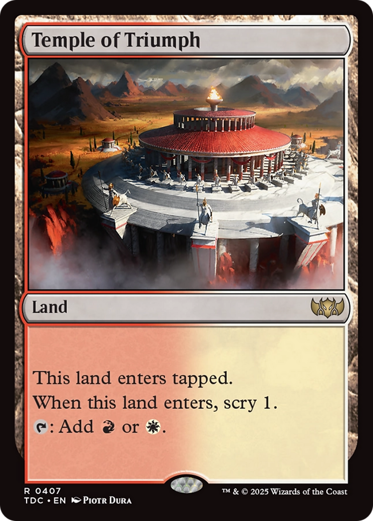 Image of Temple of Triumph [Tarkir: Dragonstorm Commander]