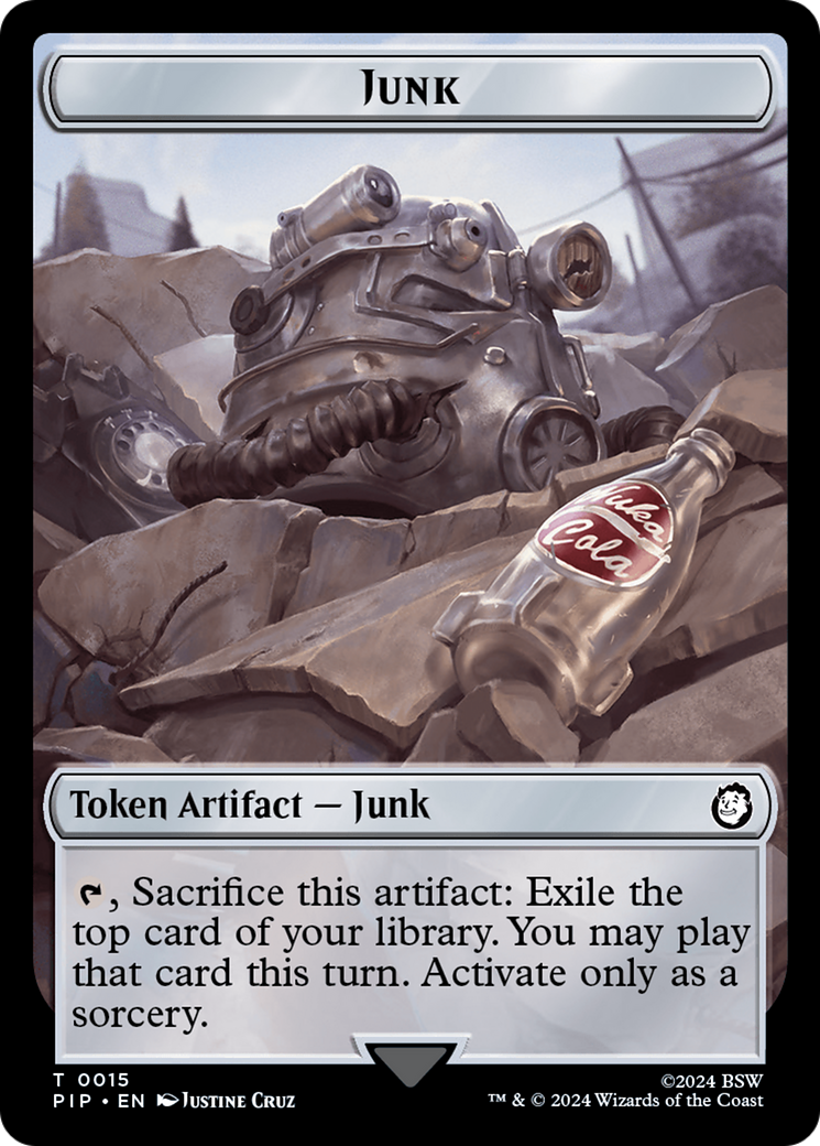 Image of Junk // Thopter Double-Sided Token [Fallout Tokens]