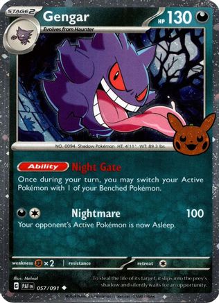Image of Gengar (057/091) (Cosmos Holo) [Trick or Trade 2024]