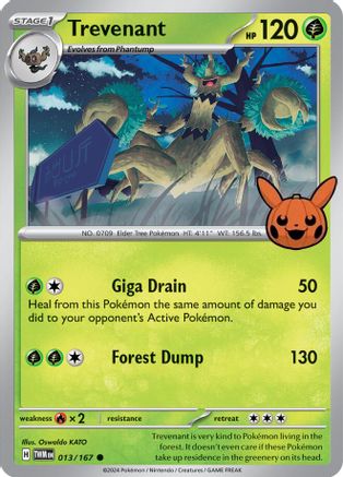 Image of Trevenant (013/167) [Trick or Trade 2024]