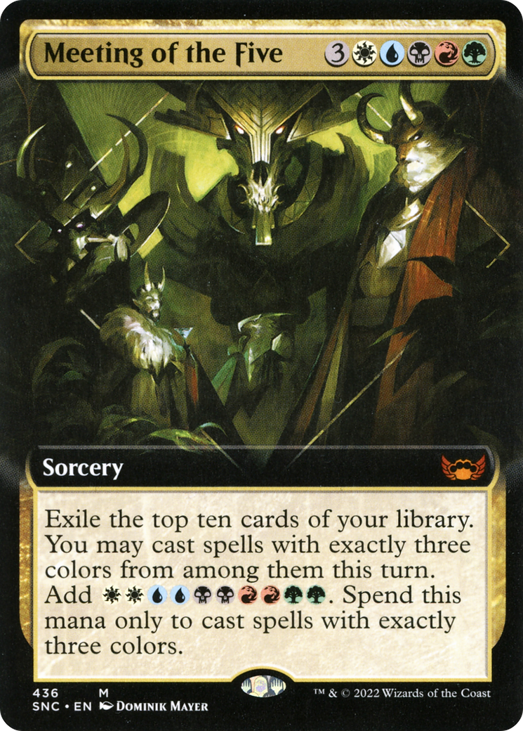Image of Meeting of the Five (Extended Art) [Streets of New Capenna]