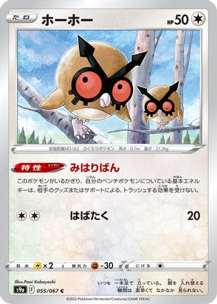 Image of Hoothoot - 055/067 (055/067) - S9a Battle Region