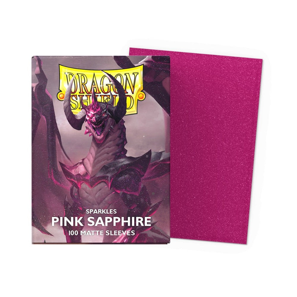 Image of Pink Sapphire Matte Sparkles Dragon Shield (STANDARD)