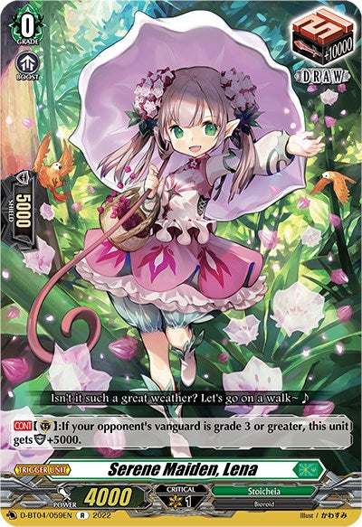 Image of Serene Maiden, Lena (D-BT04/059EN) [Awakening of Chakrabarthi]